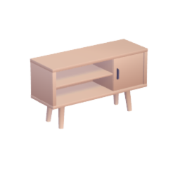 Open shelved Sideboard