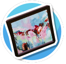 Abstract small painting