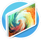 Colorful swirl canvas