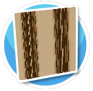 Brown and tan stripe wall