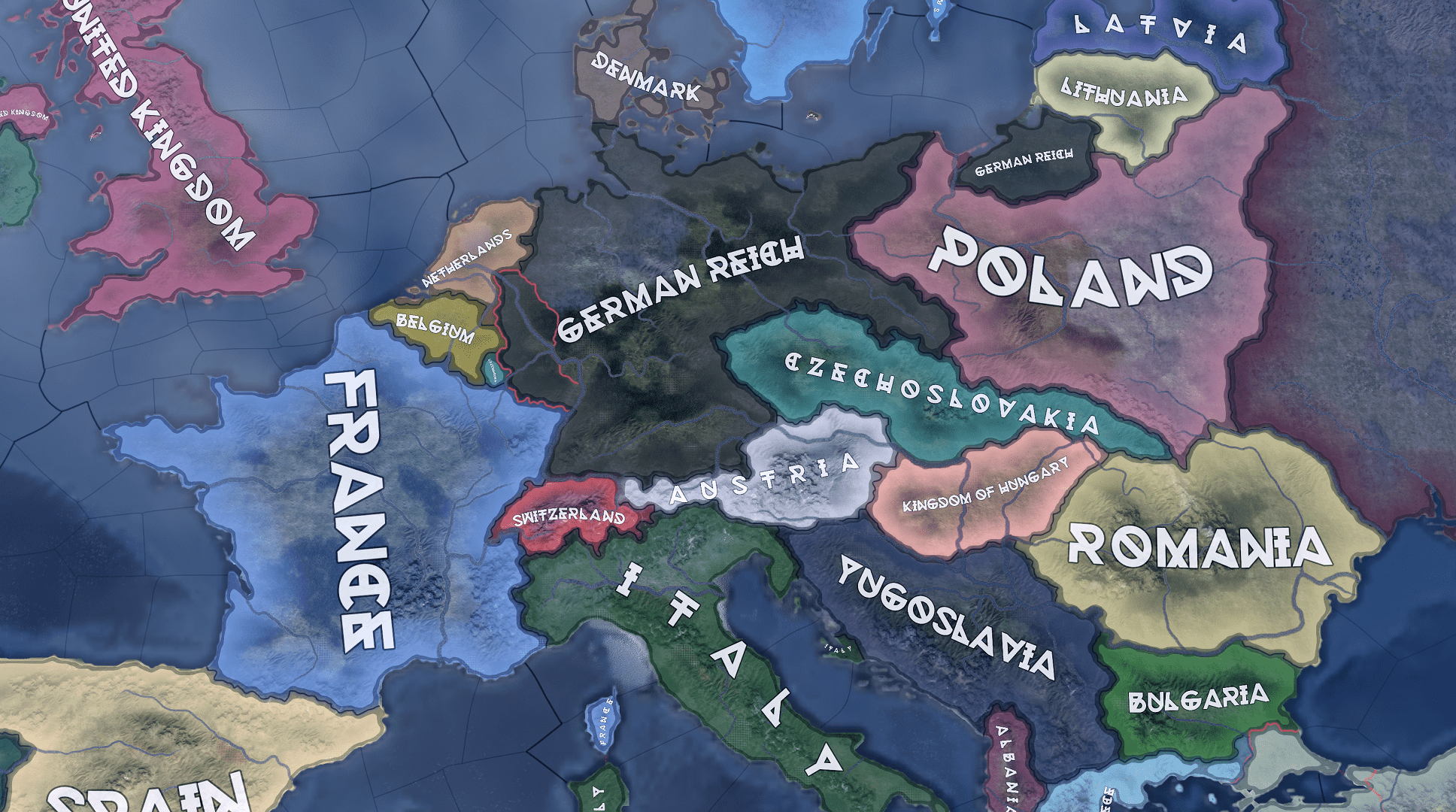 Futuristic Map Font
