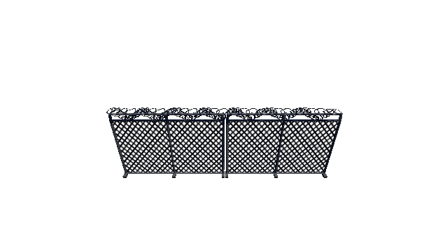 Barbed wire fence