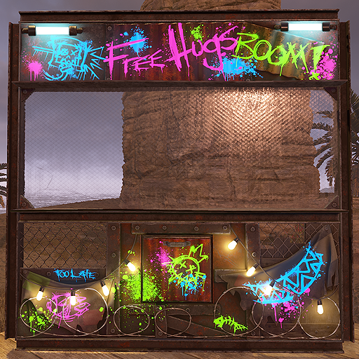Wasteland Shop Front (Glow) (Transparency)
