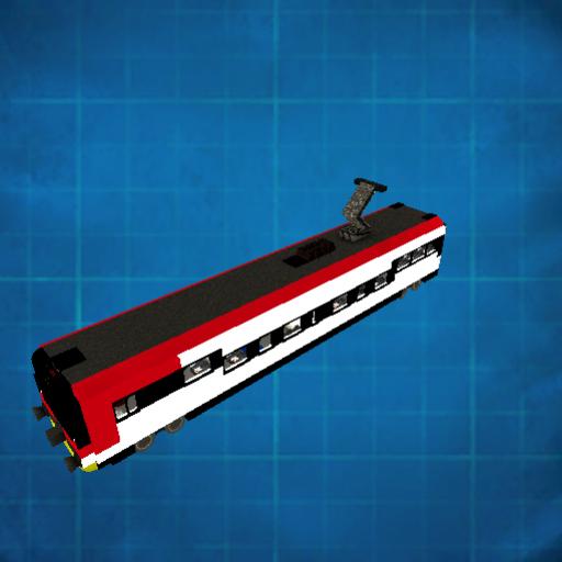 VIKY40CESKYSTAT  PASSENGER TRAIN WHITE RED