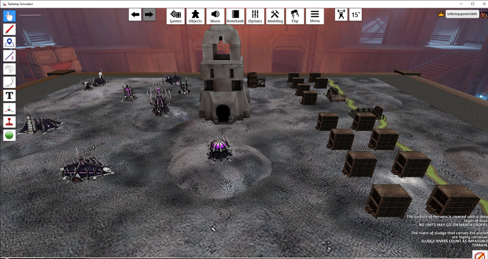 Epic 6mm sci-fi map: Hervara - Forge World