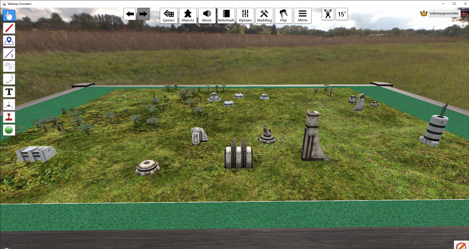 Epic 6mm sci-fi map: Pertinax - Feudal World