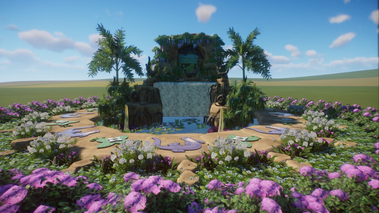 Otter fountain