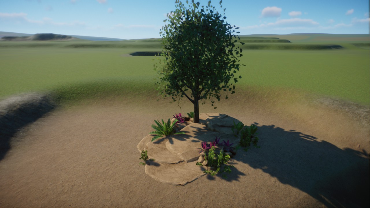 Tropical Plant and Rock Set 2