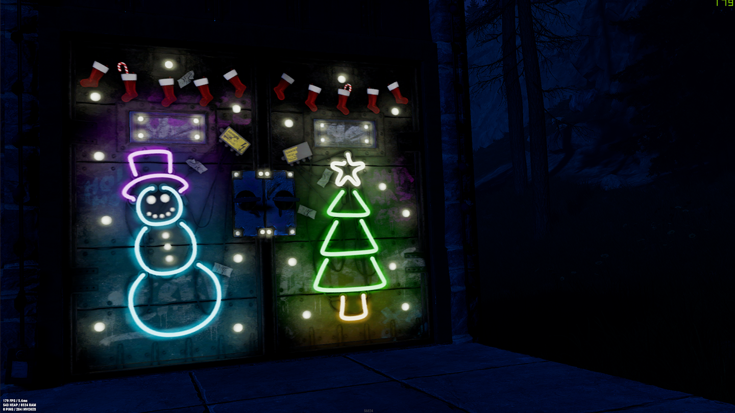 Christmas Bunker Double Door