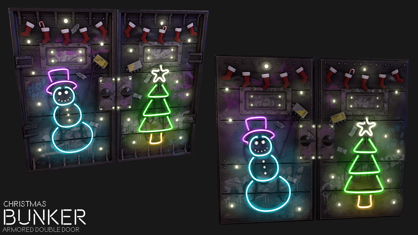 Christmas Bunker Double Door