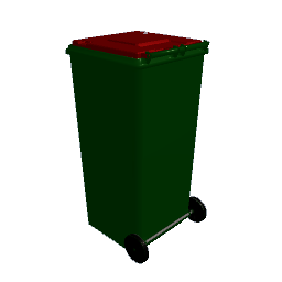 Wheelie Bin Red