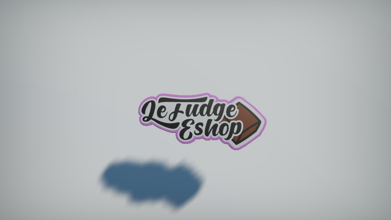 Sign Le Fudge Eshop 1m