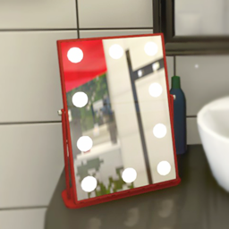 Glam Mirror Red Frame