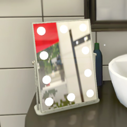 Glam Mirror White Frame