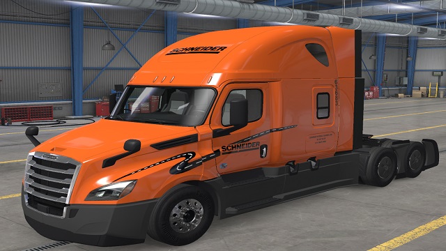 Schneider National Skin For Scs Freightliner Cascadia