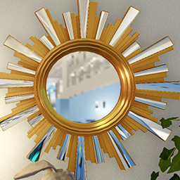 Sunburst Mirror Gold