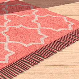 Fringe Rug Coral