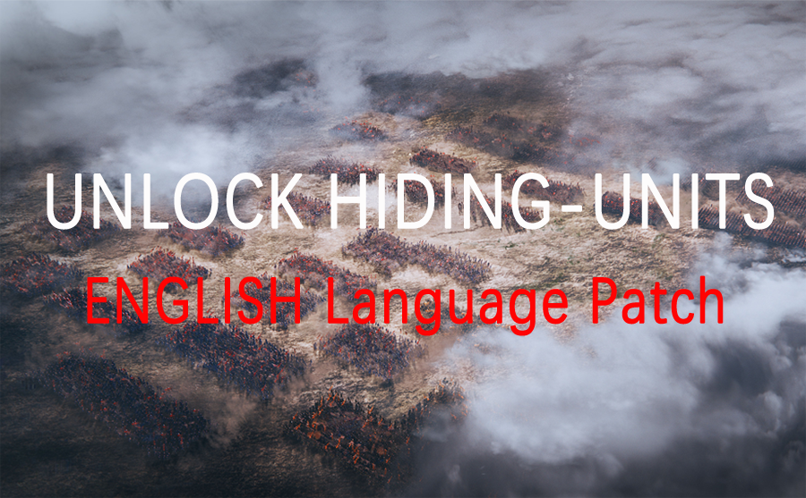 the English patch of《UNLOCK HIDING-UNITS》