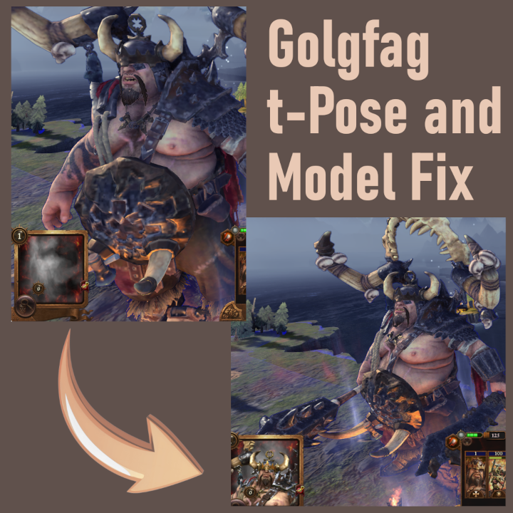 Golgfag Maneater Campaign Art and t-pose Fix preview
