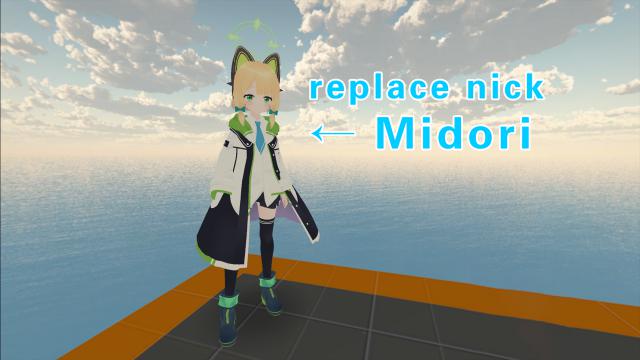 Blue Archive Midori（蔚蓝档案 才羽绿）replace nick