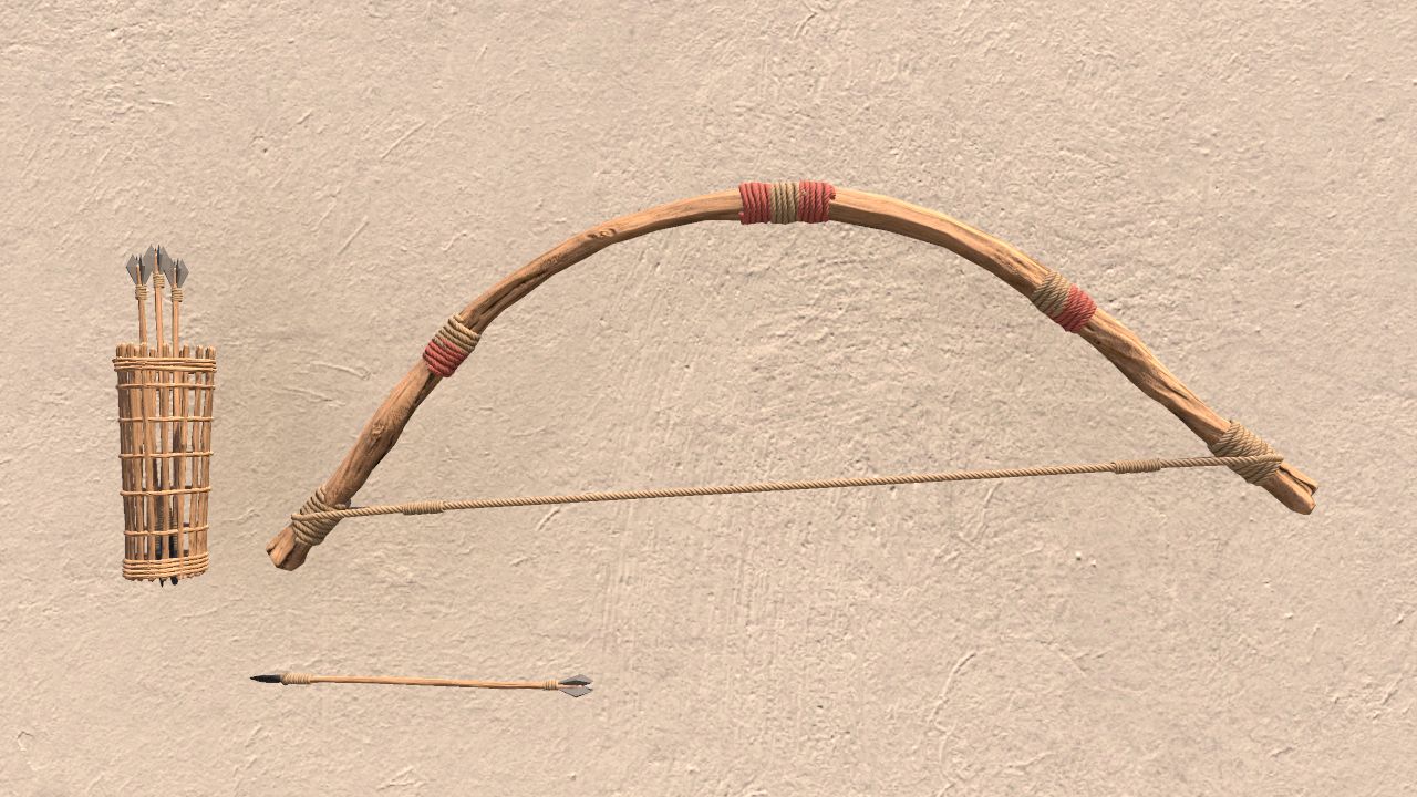 Stone Age Bow & Arrow set