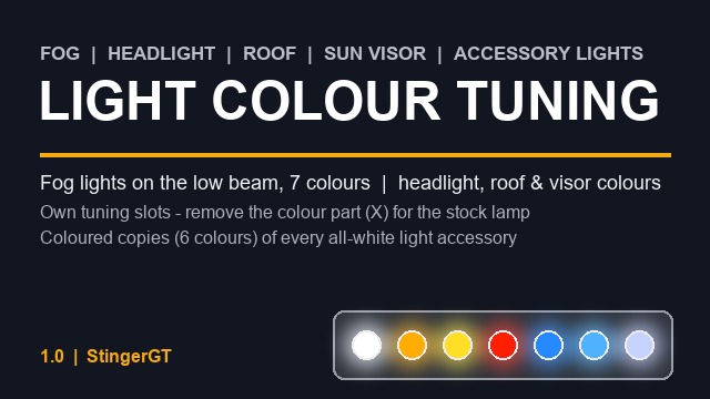 Light Colour Tuning - Fog, Headlight, Roof & Accessory Lights