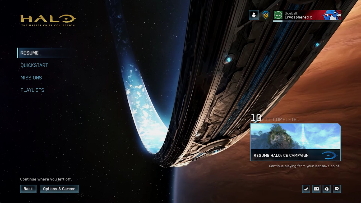Halo CE + Anniversary + Evolved Main Menu
