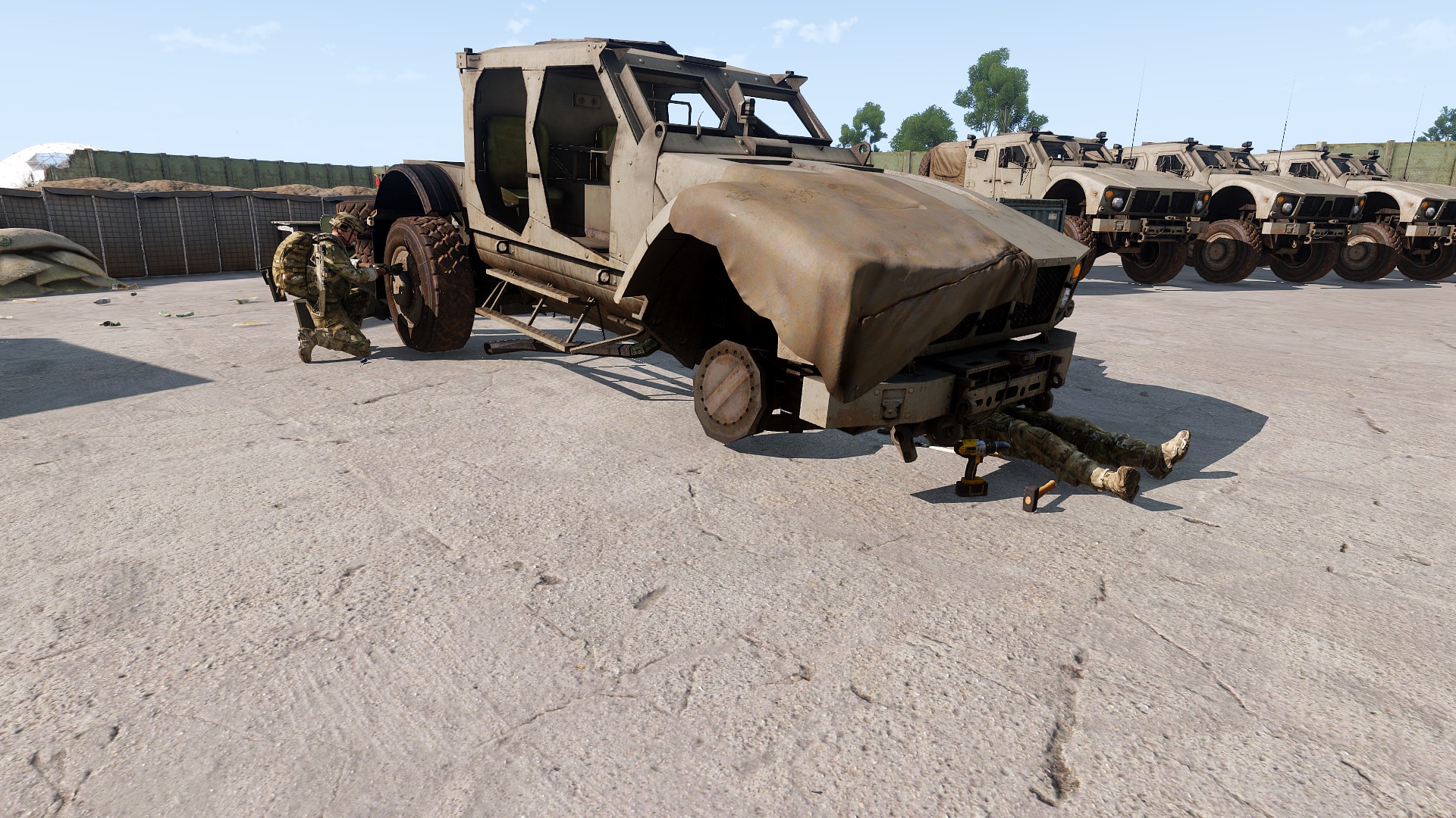 Hunter being Repaired