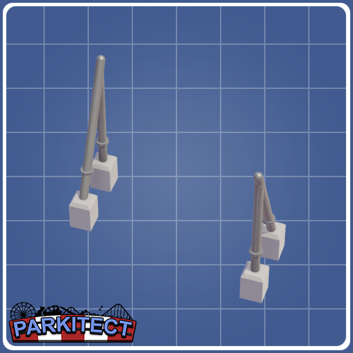Inverted Coaster Corkscrew Support (Size 2 Right)