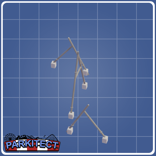 Inverted Coaster Corkscrew Support (Size 4 Left +0.25)