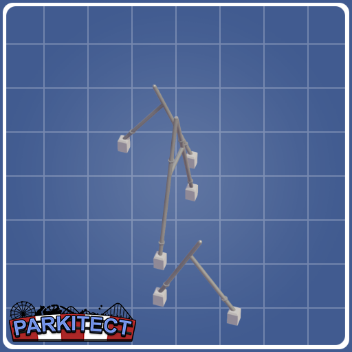 Inverted Coaster Corkscrew Support (Size 4 Left)