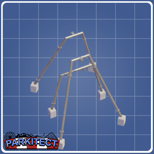 Inverted Coaster Loop Supports (Size 1 Left +0.25)
