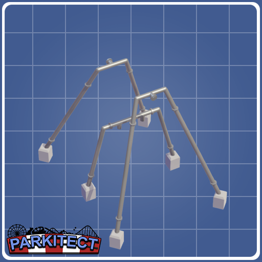 Inverted Coaster Loop Supports (Size 1 Right +0.25)