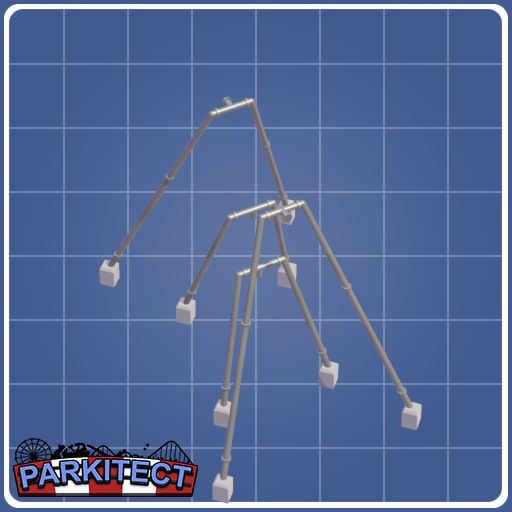 Inverted Coaster Loop Supports (Size 3 Left +0.25)