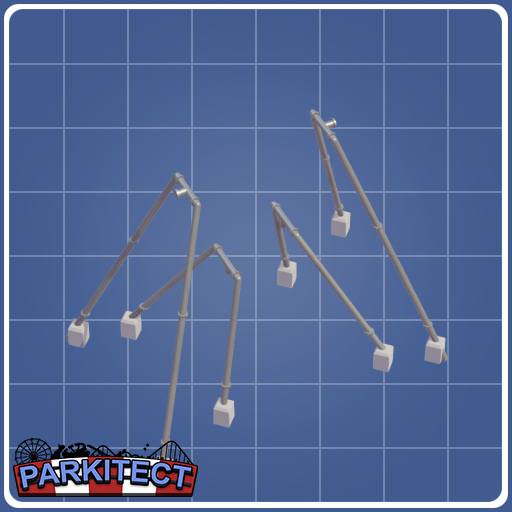 Inverted Coaster Loop Supports (Size 3 Right)
