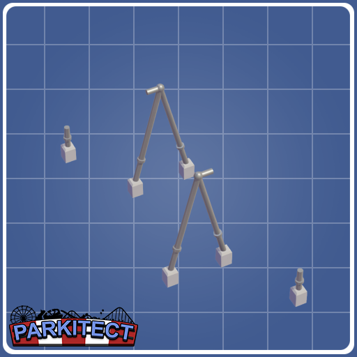 Monorail Coaster Corkscrew Support (Size 2 Right)