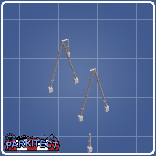 Monorail Coaster Corkscrew Supports (Size 3 Left)