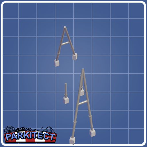 Monorail Coaster Loop Supports (Size 1 Left +0.25)