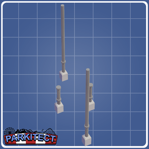 Monorail Coaster Loop Supports (Size 1 Left Alt. +0.25)