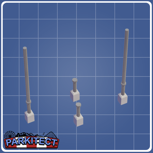 Monorail Coaster Loop Supports (Size 1 Left Alt.)