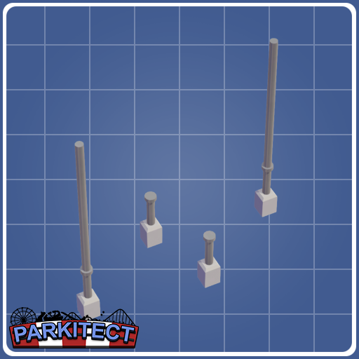 Monorail Coaster Loop Supports (Size 1 Right Alt.)