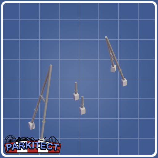 Monorail Coaster Loop Supports (Size 1 Right)