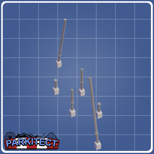 Monorail Coaster Loop Supports (Size 2 Left +0.25)