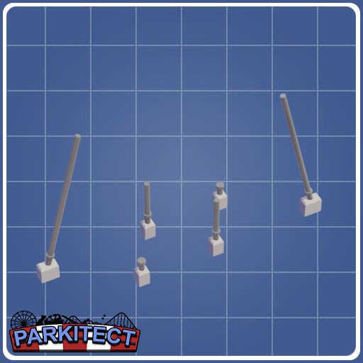Monorail Coaster Loop Supports (Size 2 Left)