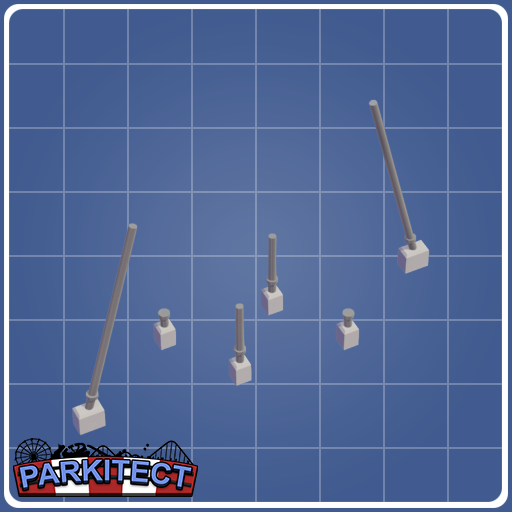 Monorail Coaster Loop Supports (Size 2 Right)