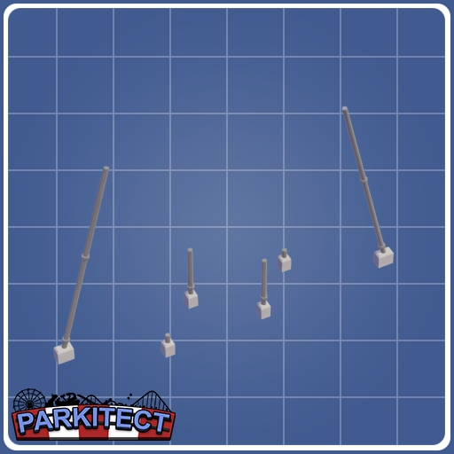 Monorail Coaster Loop Supports (Size 3 Left)