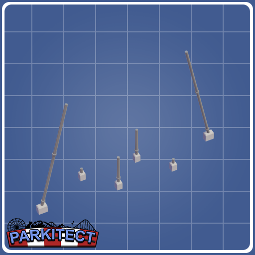 Monorail Coaster Loop Supports (Size 3 Right)