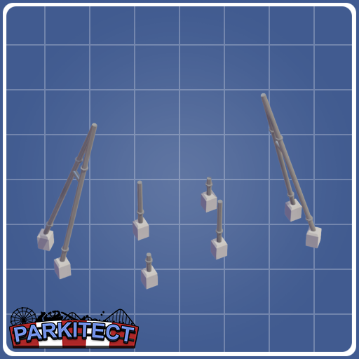 Wing Coaster Loop Supports (Size 3 Left)