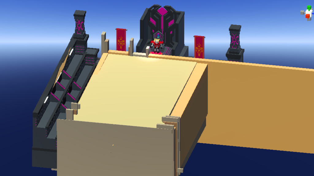 a very yellow level with some cannons in it