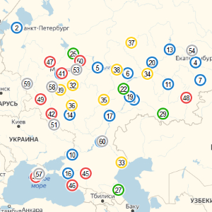 Cities of Russia (with achievements)
